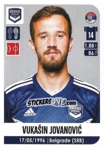 Sticker Vukasin Jovanovic - FOOT 2020-2021 n. 41 - Panini