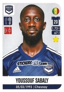 Sticker Youssouf Sabaly - FOOT 2020-2021 n. 47 - Panini