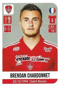 Sticker Brendan Chardonnet - FOOT 2020-2021 n. 65 - Panini