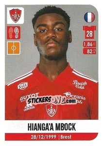 Sticker Hianga'A Mbock - FOOT 2020-2021 n. 76 - Panini