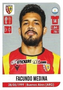 Sticker Facundo Medina - FOOT 2020-2021 n. 123 - Panini