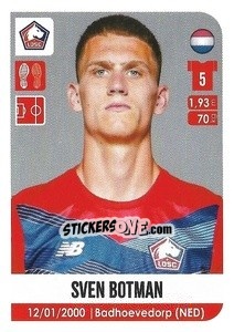 Sticker Sven Botman - FOOT 2020-2021 n. 143 - Panini