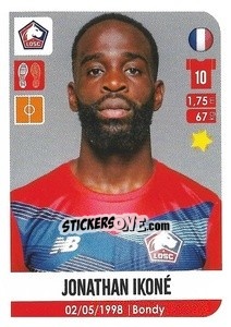 Sticker Jonathan Ikoné - FOOT 2020-2021 n. 151 - Panini