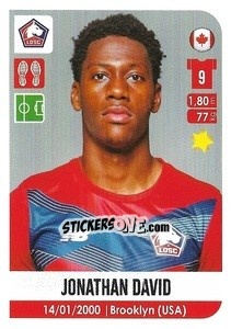 Sticker Jonathan David - FOOT 2020-2021 n. 158 - Panini