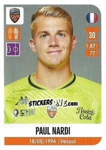 Cromo Paul Nardi - FOOT 2020-2021 n. 168 - Panini