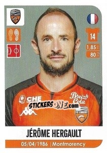Figurina Jérôme Hergault - FOOT 2020-2021 n. 170 - Panini