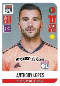 Sticker Anthony Lopes - FOOT 2020-2021 n. 194 - Panini