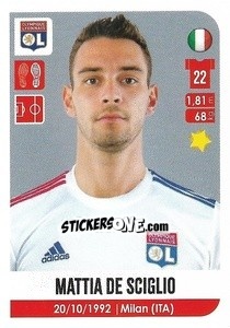 Figurina Mattia De Sciglio - FOOT 2020-2021 - Panini