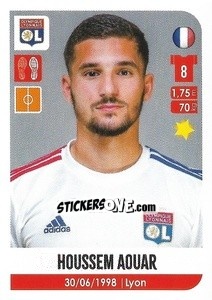 Sticker Houssem Aouar - FOOT 2020-2021 n. 202 - Panini