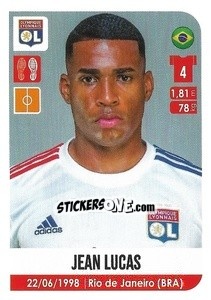 Sticker Jean Lucas - FOOT 2020-2021 n. 205 - Panini