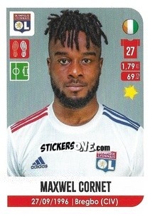 Sticker Maxwel Cornet - FOOT 2020-2021 n. 209 - Panini