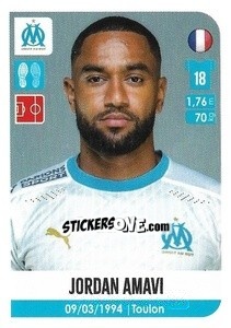 Figurina Jordan Amavi - FOOT 2020-2021 - Panini