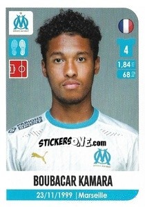 Sticker Boubacar Kamara - FOOT 2020-2021 n. 225 - Panini