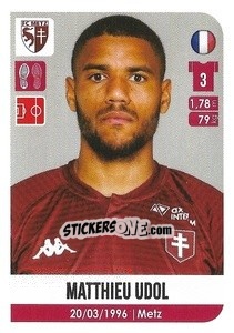 Figurina Matthieu Udol - FOOT 2020-2021 n. 252 - Panini