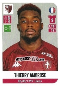 Sticker Thierry Ambrose - FOOT 2020-2021 n. 262 - Panini