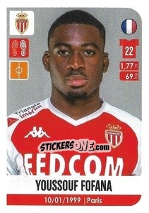 Sticker Youssouf Fofana - FOOT 2020-2021 n. 282 - Panini