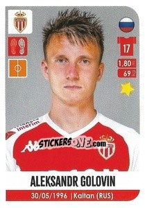 Sticker Aleksandr Golovin - FOOT 2020-2021 n. 283 - Panini