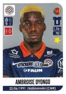 Sticker Ambroise Oyongo - FOOT 2020-2021 n. 303 - Panini