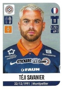 Figurina Téji Savanier - FOOT 2020-2021 - Panini