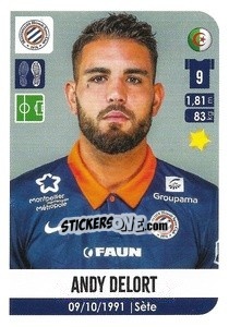 Sticker Andy Delort - FOOT 2020-2021 n. 313 - Panini