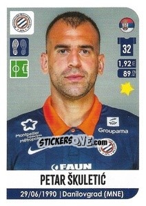Figurina Petar Skuletic - FOOT 2020-2021 n. 316 - Panini