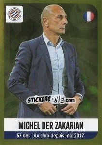 Sticker Michel Der Zakarian (Coach) - FOOT 2020-2021 - Panini