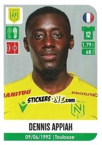 Sticker Dennis Appiah - FOOT 2020-2021 n. 325 - Panini