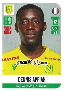 Figurina Dennis Appiah - FOOT 2020-2021 - Panini