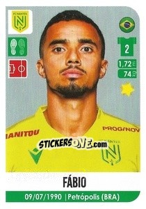 Sticker Fabio da Silva - FOOT 2020-2021 - Panini