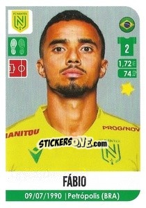 Sticker Fabio da Silva - FOOT 2020-2021 n. 328 - Panini