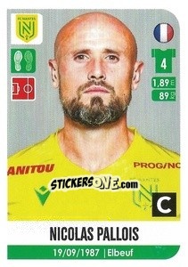 Sticker Nicolas Pallois - FOOT 2020-2021 n. 330 - Panini