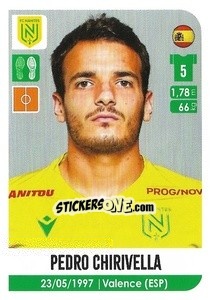 Cromo Pedro Chirivella - FOOT 2020-2021 - Panini