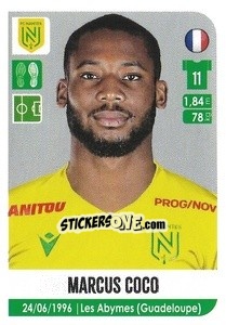 Sticker Marcus Coco - FOOT 2020-2021 n. 339 - Panini