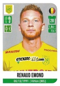 Sticker Renaud Emond - FOOT 2020-2021 n. 341 - Panini