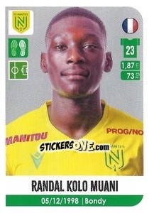 Sticker Randal Kolo Muani - FOOT 2020-2021 n. 342 - Panini