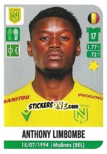Sticker Anthony Limbombe - FOOT 2020-2021 n. 343 - Panini