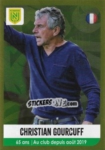 Cromo Christian Gourcuff (Coach) - FOOT 2020-2021 - Panini