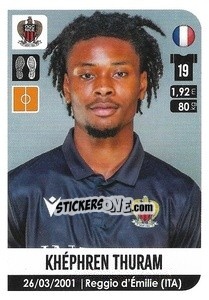 Figurina Khéphren Thuram - FOOT 2020-2021 - Panini