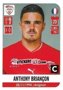 Sticker Anthony Briançon - FOOT 2020-2021 n. 378 - Panini