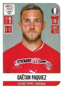 Sticker Gaëtan Paquiez - FOOT 2020-2021 - Panini