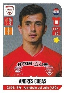 Sticker Andrés Cubas - FOOT 2020-2021 - Panini