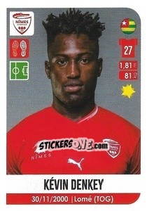 Cromo Kévin Denkey - FOOT 2020-2021 n. 393 - Panini