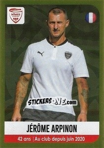 Cromo Jérôme Arpinon (Coach) - FOOT 2020-2021 - Panini