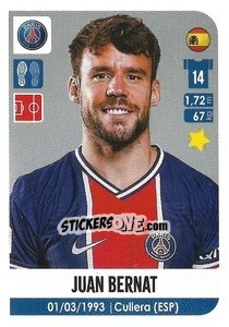 Sticker Juan Bernat - FOOT 2020-2021 - Panini