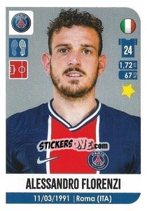 Sticker Alessandro Florenzi - FOOT 2020-2021 n. 404 - Panini