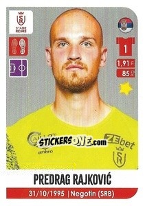 Sticker Predrag Rajkovic - FOOT 2020-2021 n. 428 - Panini