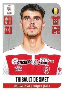 Sticker Thibault De Smet - FOOT 2020-2021 n. 430 - Panini