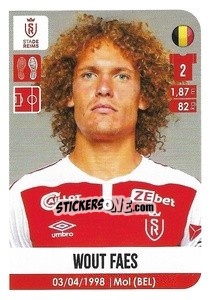 Sticker Wout Faes - FOOT 2020-2021 n. 431 - Panini