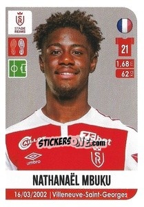 Sticker Nathanaël Mbuku - FOOT 2020-2021 n. 446 - Panini