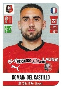 Sticker Romain Del Castillo - FOOT 2020-2021 n. 467 - Panini